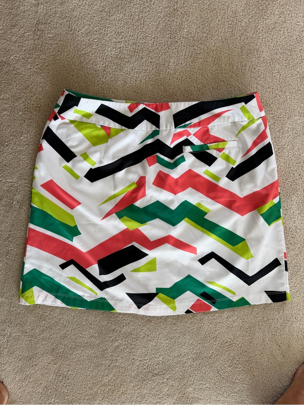 Tail White Label Colorblock Geo Print Mini Skirt